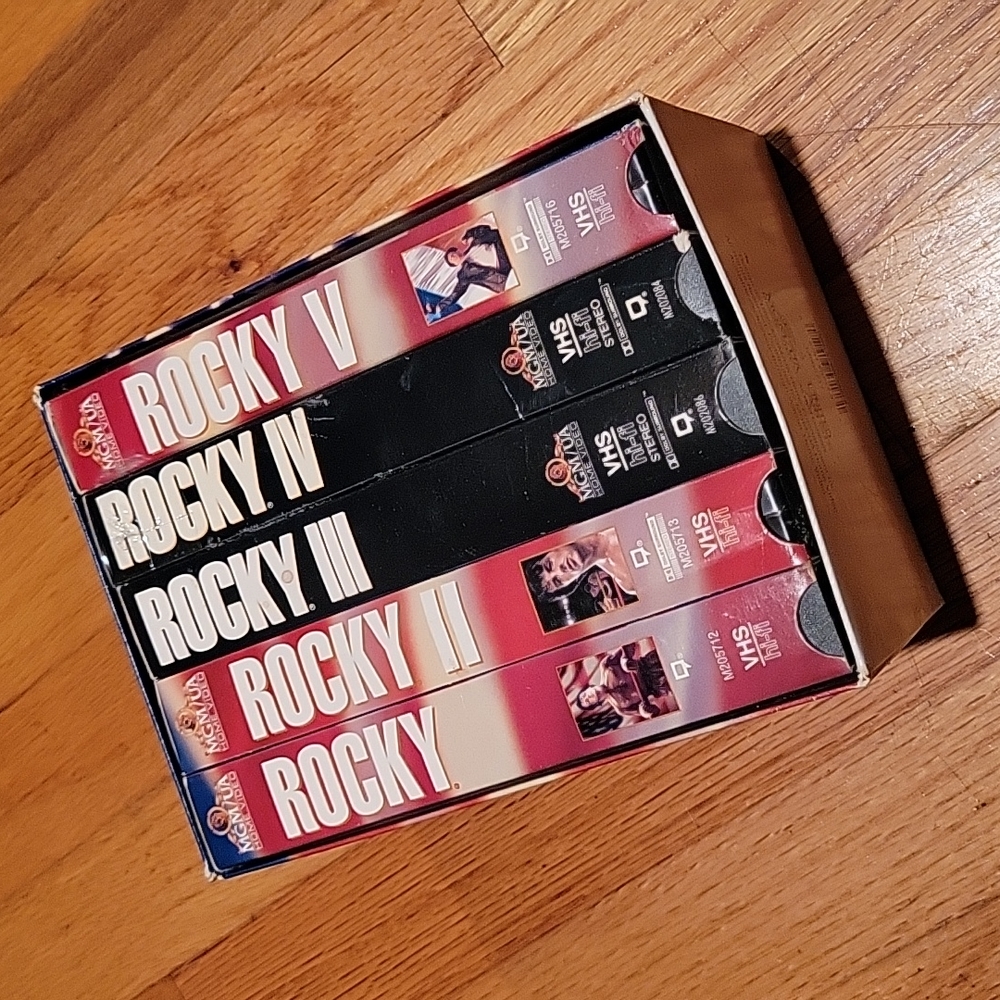 Rocky series 1-5 on VHS...